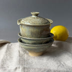 Zestaw herbaciany: gaiwan + 2 czarki