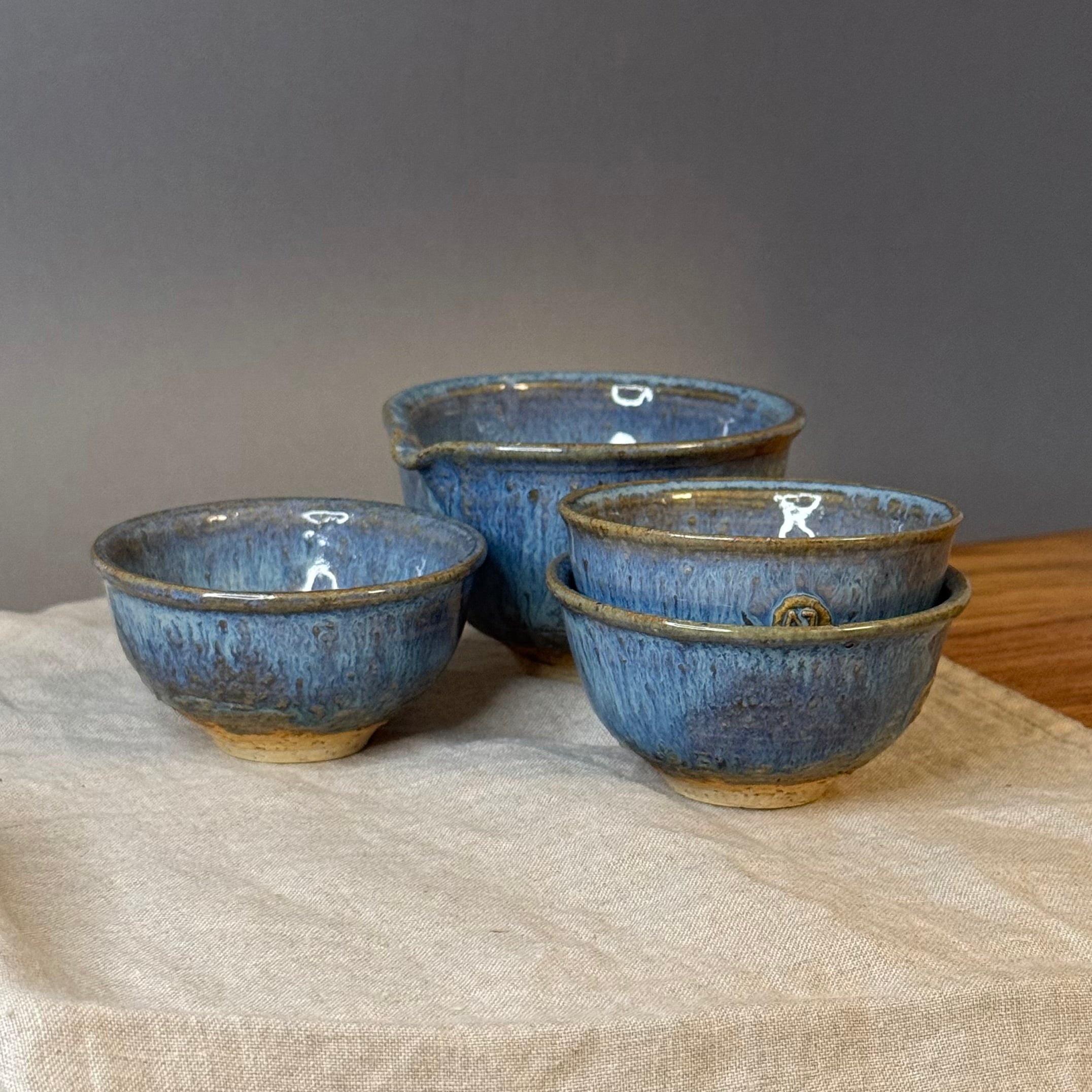 Komplet czarek do ceremonii herbaty - „tafla jeziora”