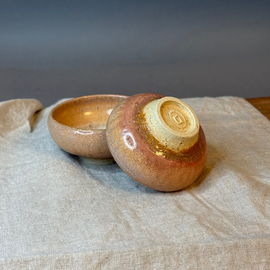 Małe czarki do ceremonii czarnej herbaty - komplet 2 sztuk