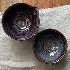 Czarki herbaciane - komplet 2 sztuk - „torfowe jezioro”