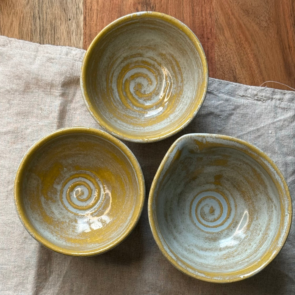 Czarki do herbaty - mame-matchachawan - komplet 3 sztuk