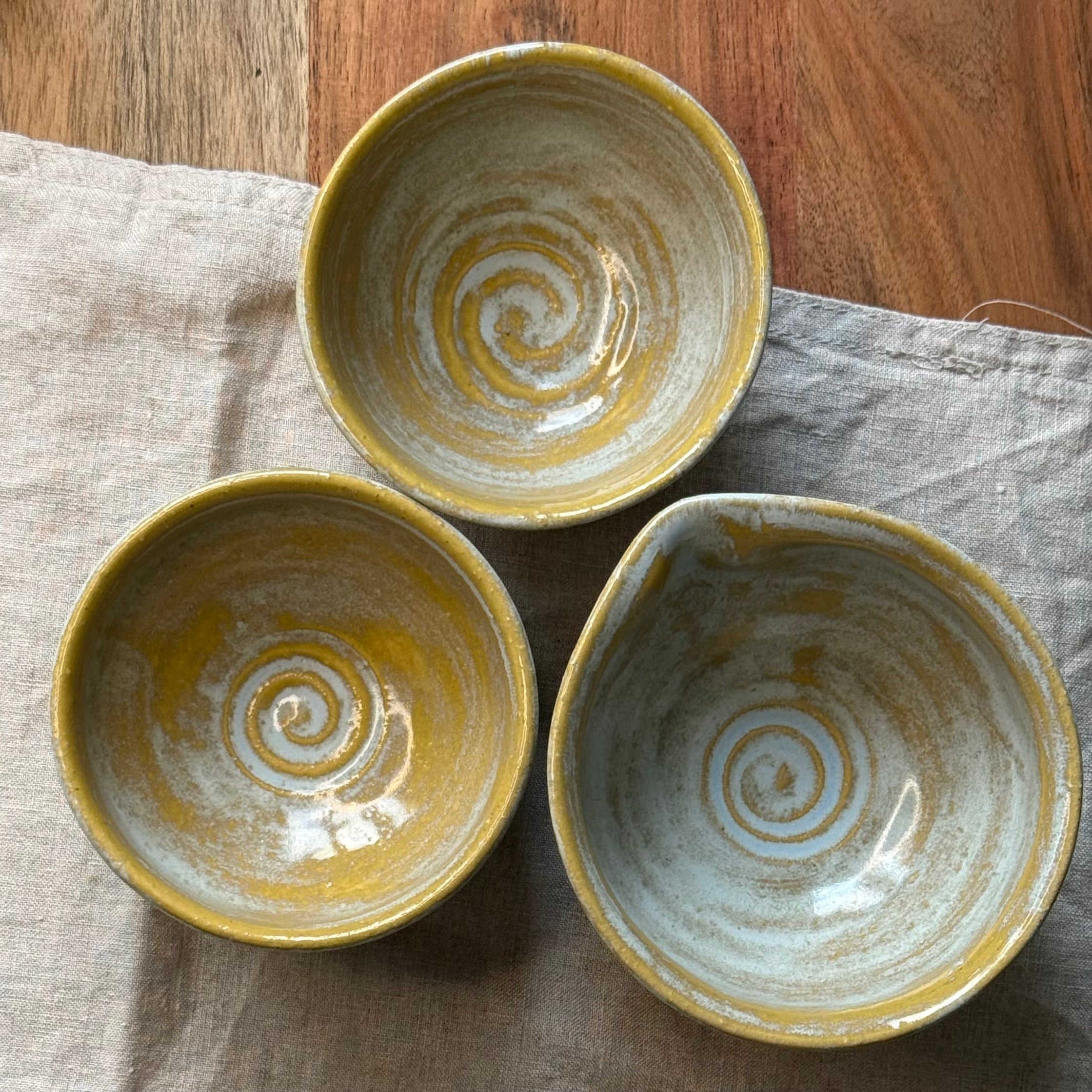 Czarki do herbaty - mame-matchachawan - komplet 3 sztuk