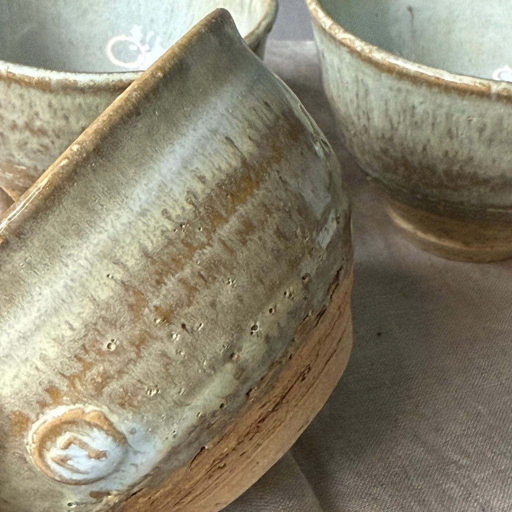 Czarki herbaciane - mame-matchachawan - komplet 3sztuk