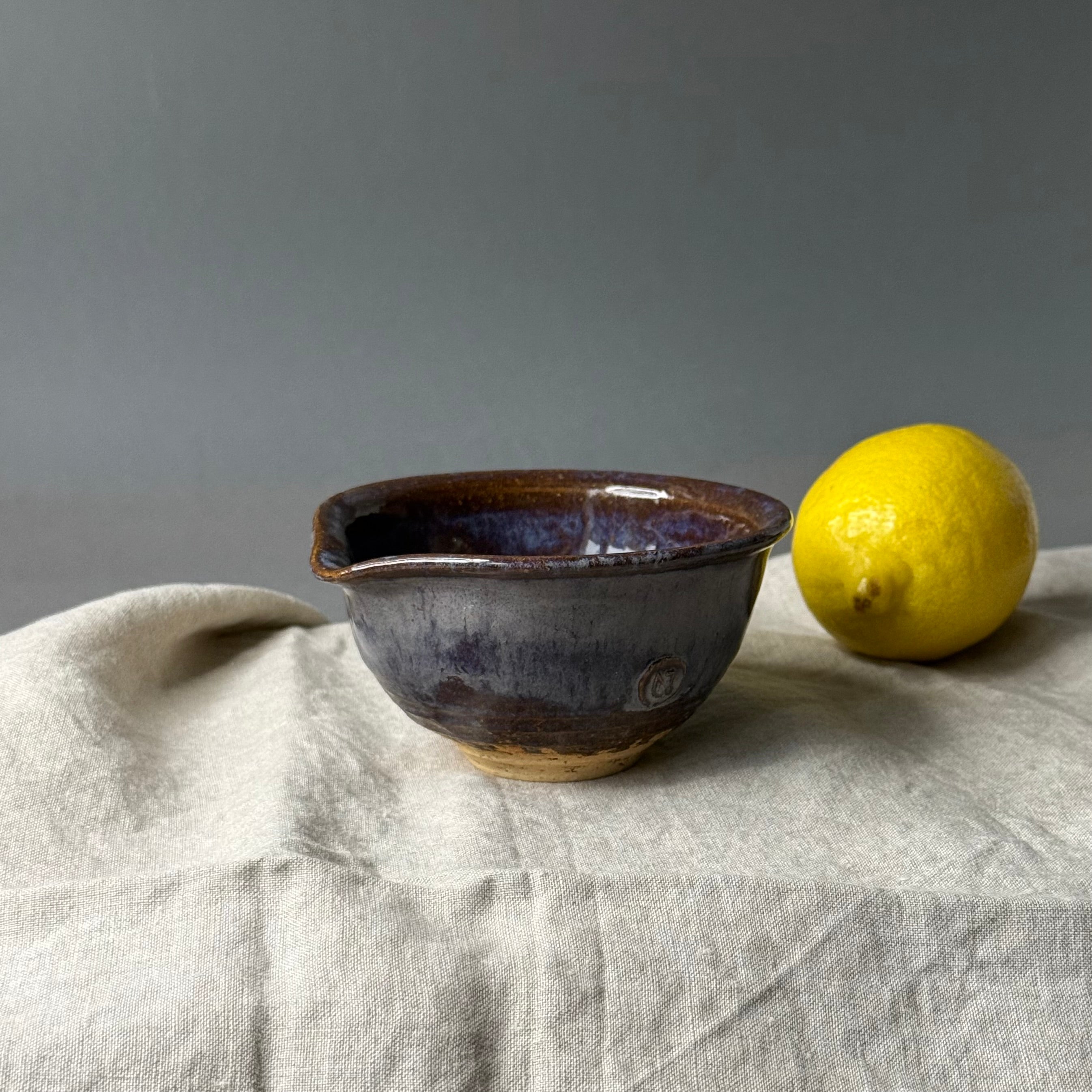 Czarki herbaciane - mame-matchachawan „torfowe jezioro” - komplet 3 elementowy