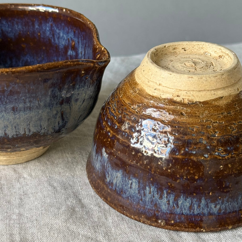 Czarki herbaciane - mame-matchachawan - komplet 2 sztuk - torfowe jezioro”