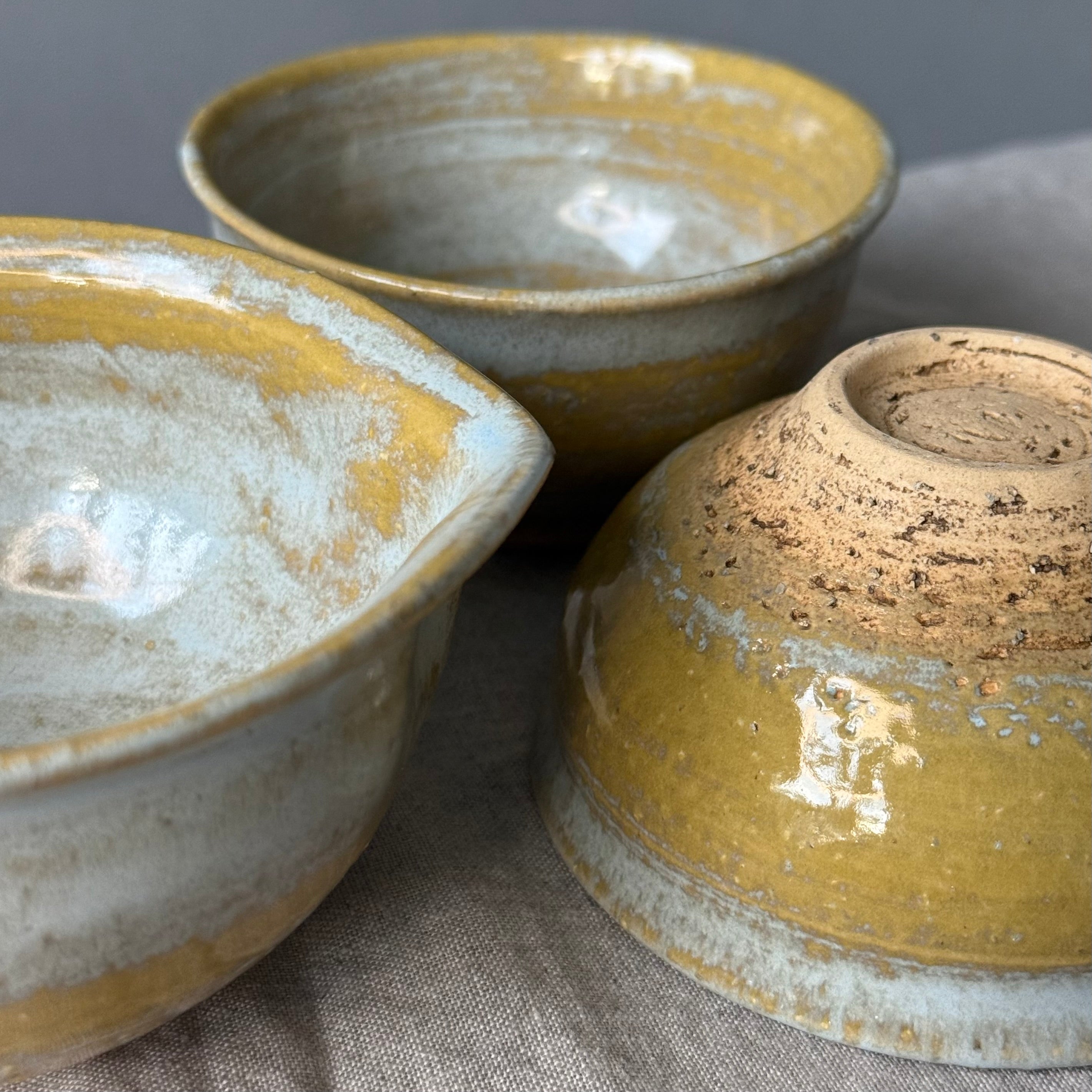 Czarki do herbaty - mame-matchachawan - komplet 3 sztuk