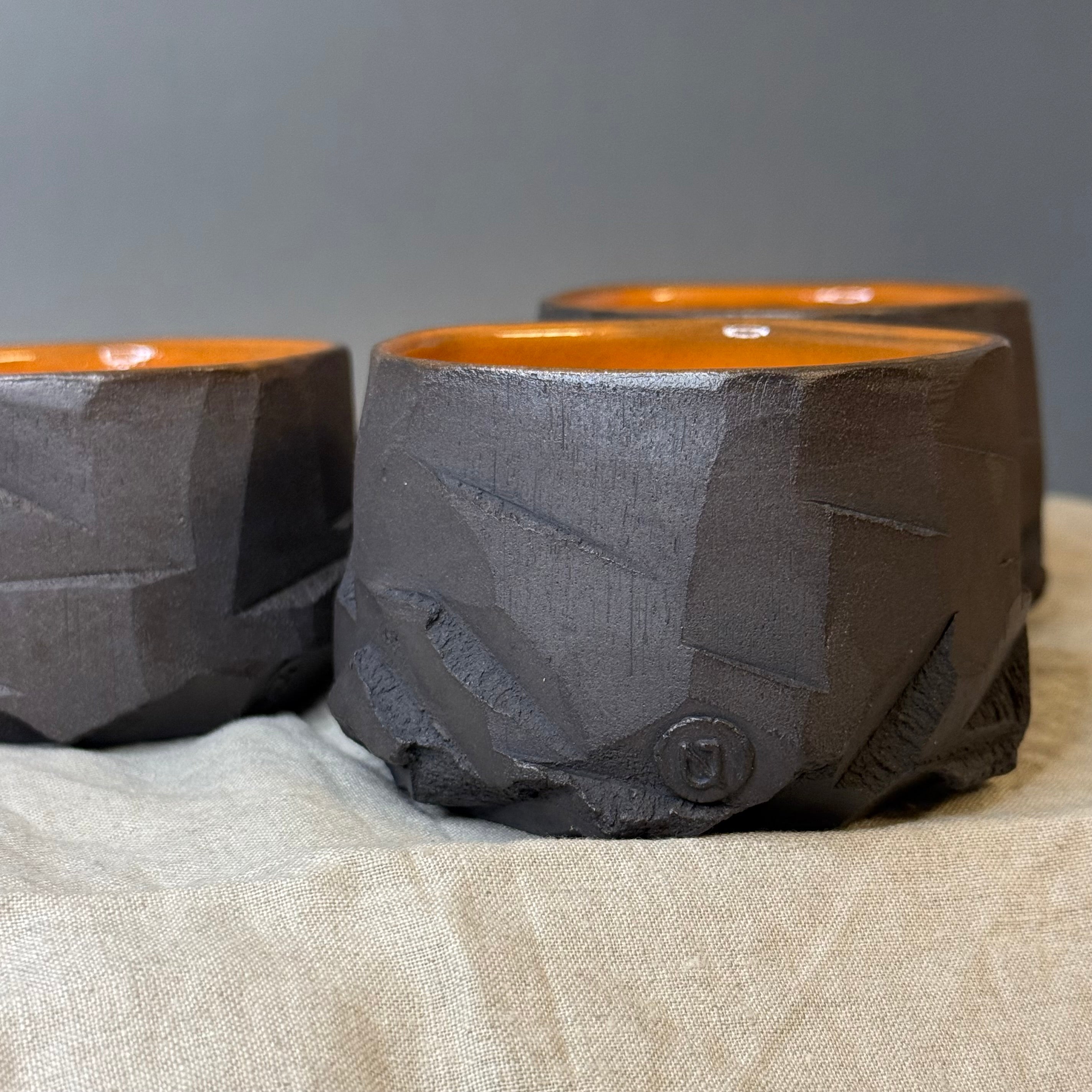 Czarki herbaciane kurinuki pomarańczowe