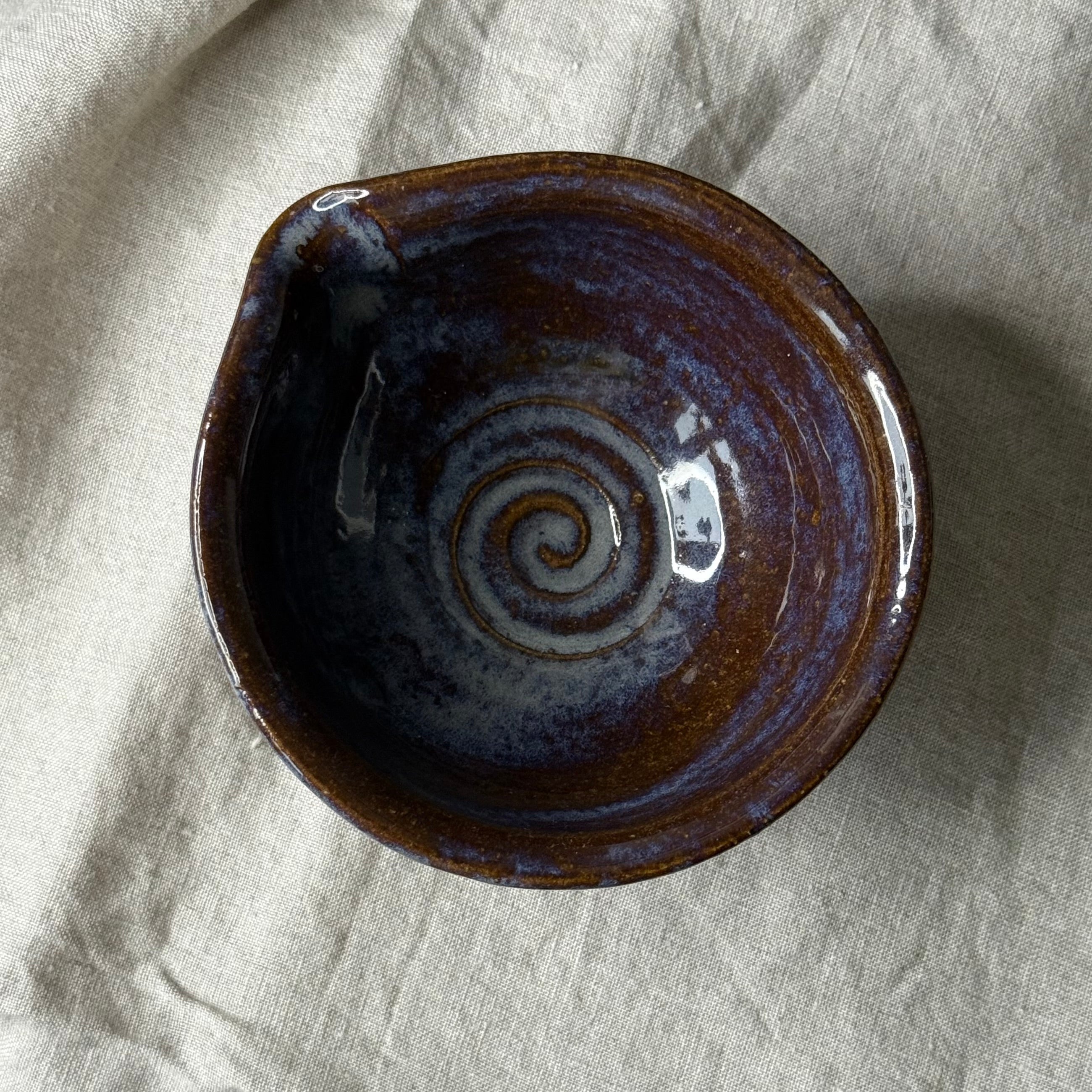 Czarki herbaciane - mame-matchachawan „torfowe jezioro” - komplet 3 elementowy