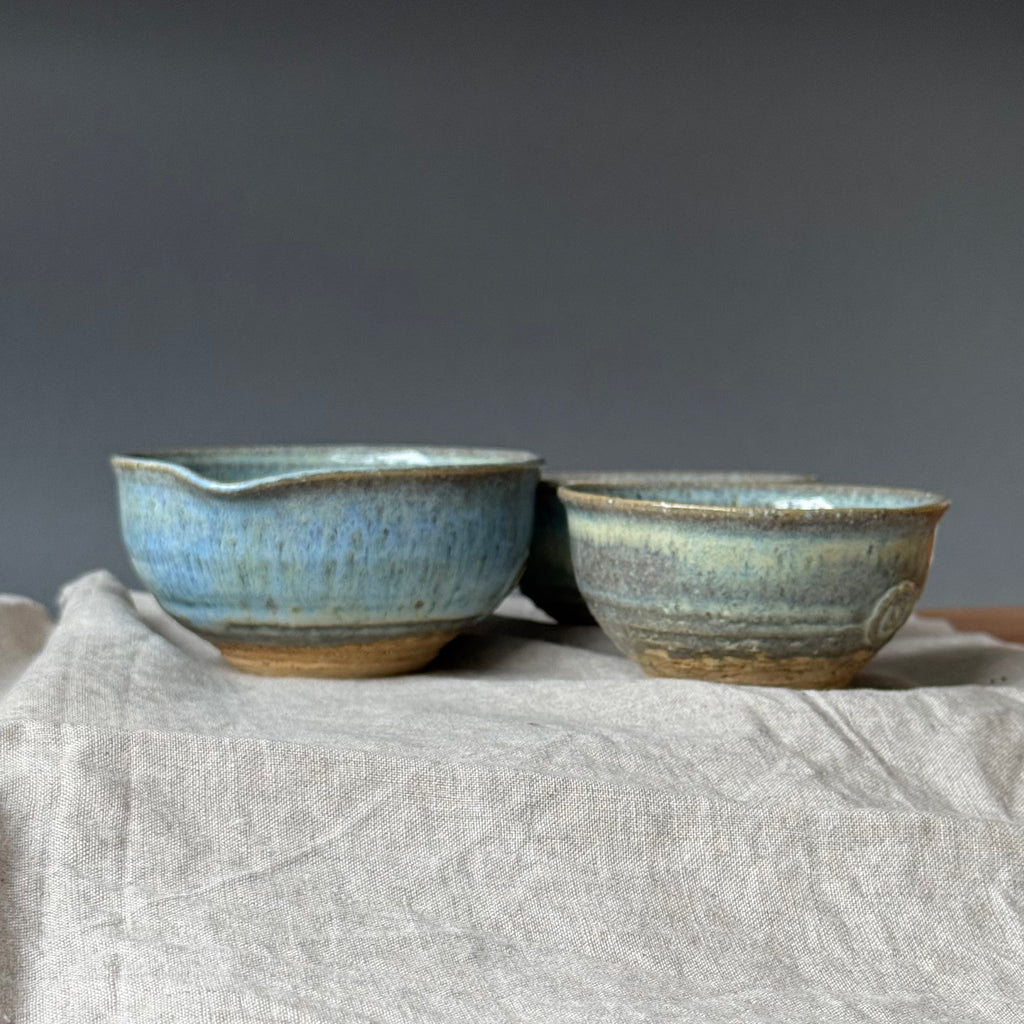 Czarki do herbaty - mame-matchachawan- komplet 3 elementowy