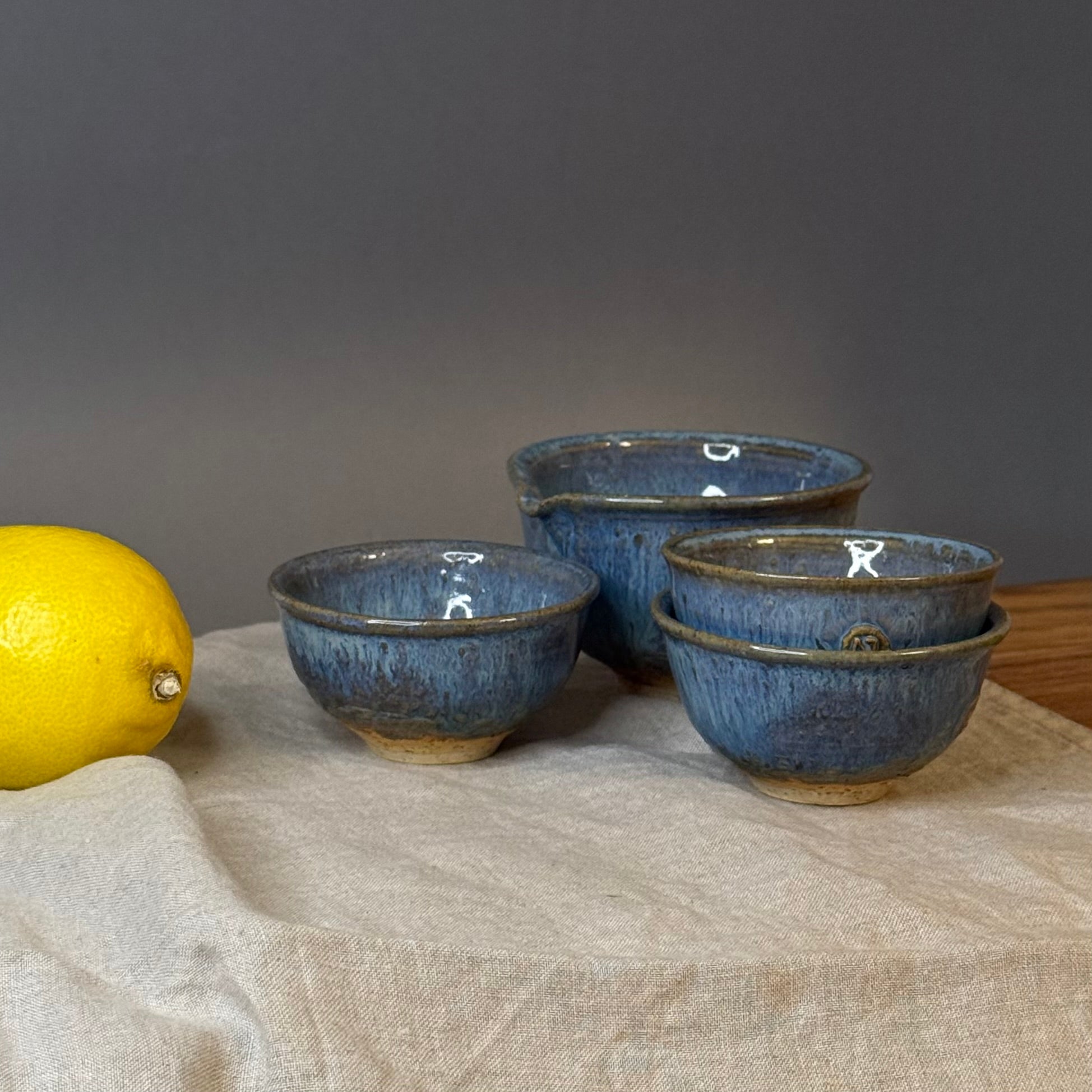 Komplet czarek do ceremonii herbaty - „tafla jeziora”