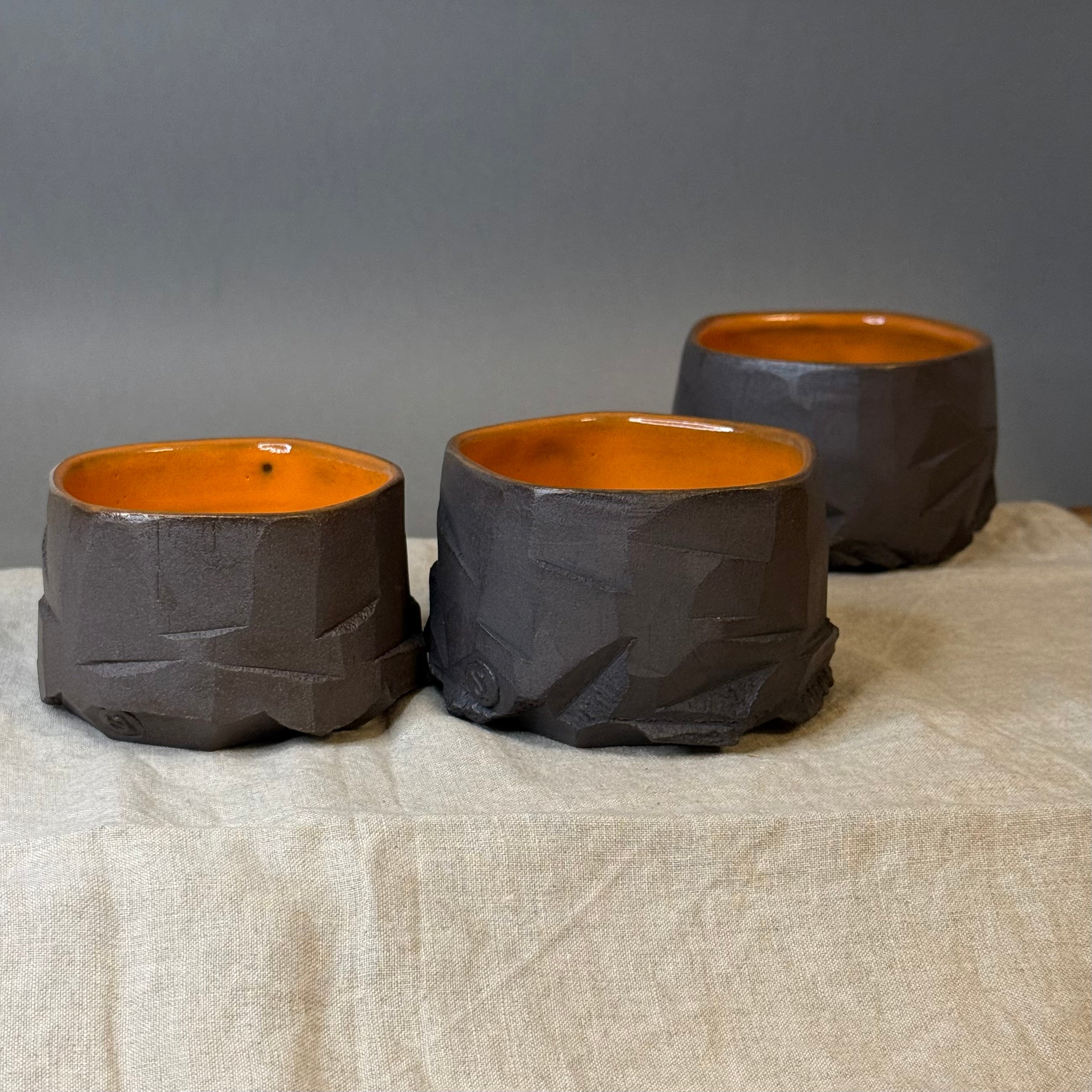 Czarki herbaciane kurinuki pomarańczowe