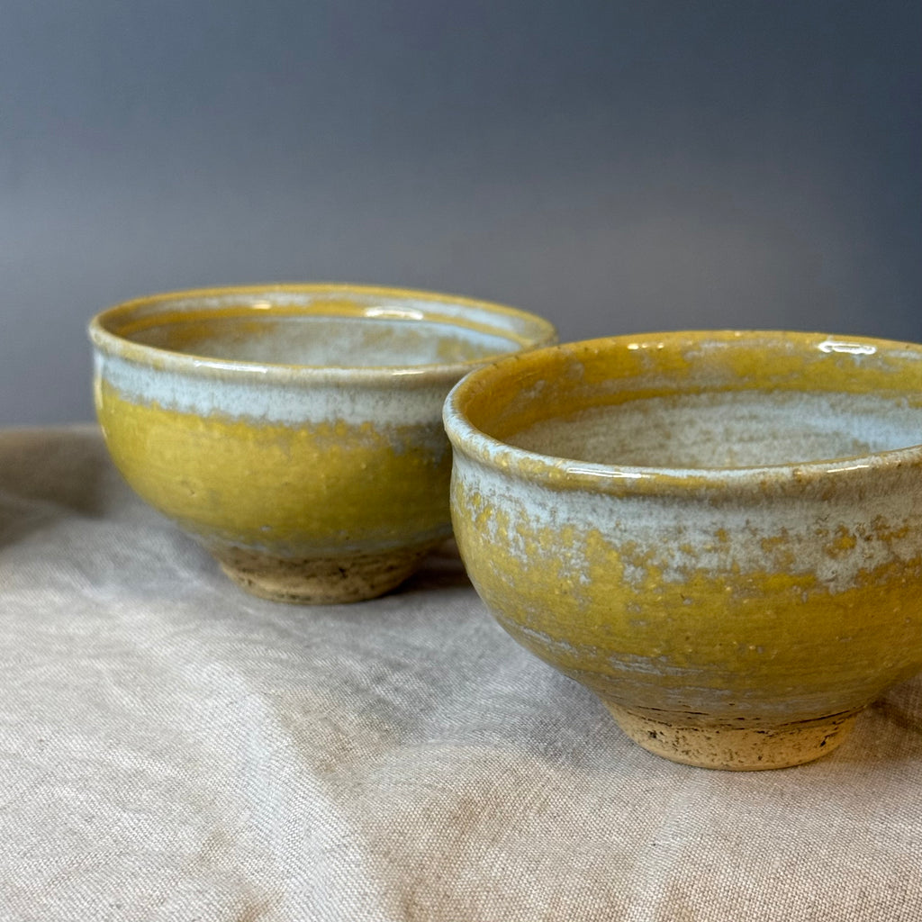 Komplet czarek w kształcie persymony do ceremonii herbaty 3 elementowy