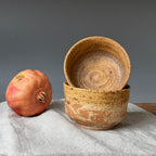 Czarka matchachawan - szkliwo popiołowe - „rdza”