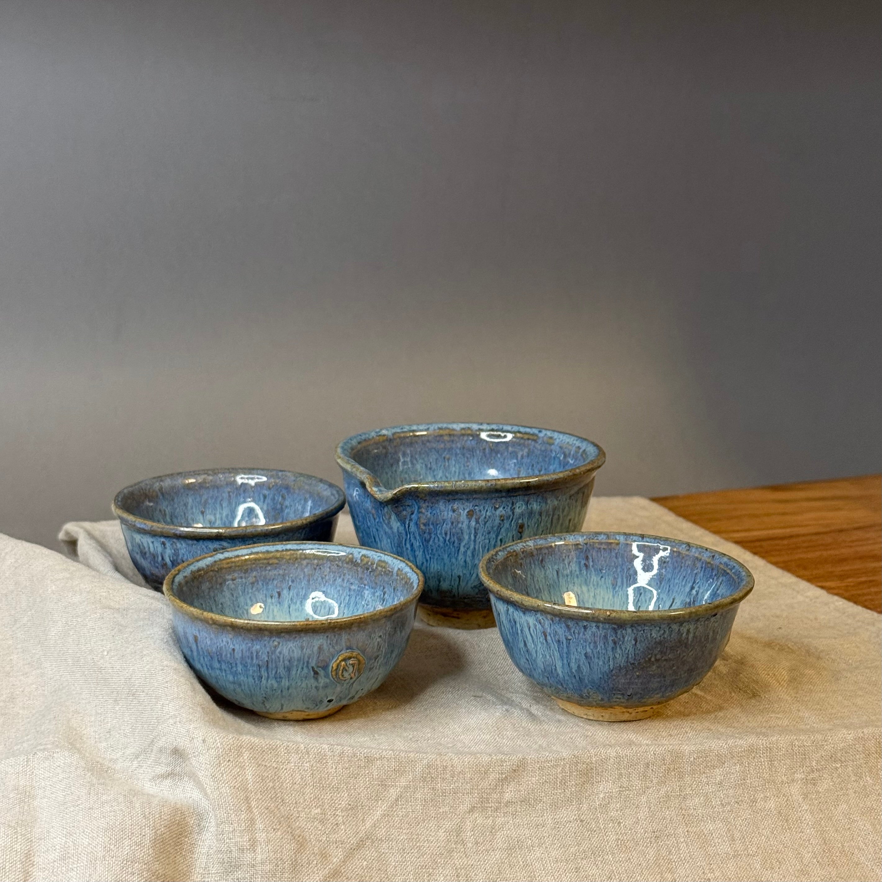 Komplet czarek do ceremonii herbaty - „tafla jeziora”