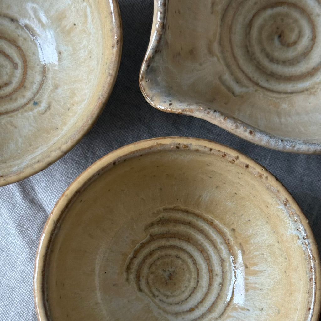 Czarki do herbaty - mame-matchachawan- komplet 3 elementowy - „imbir”