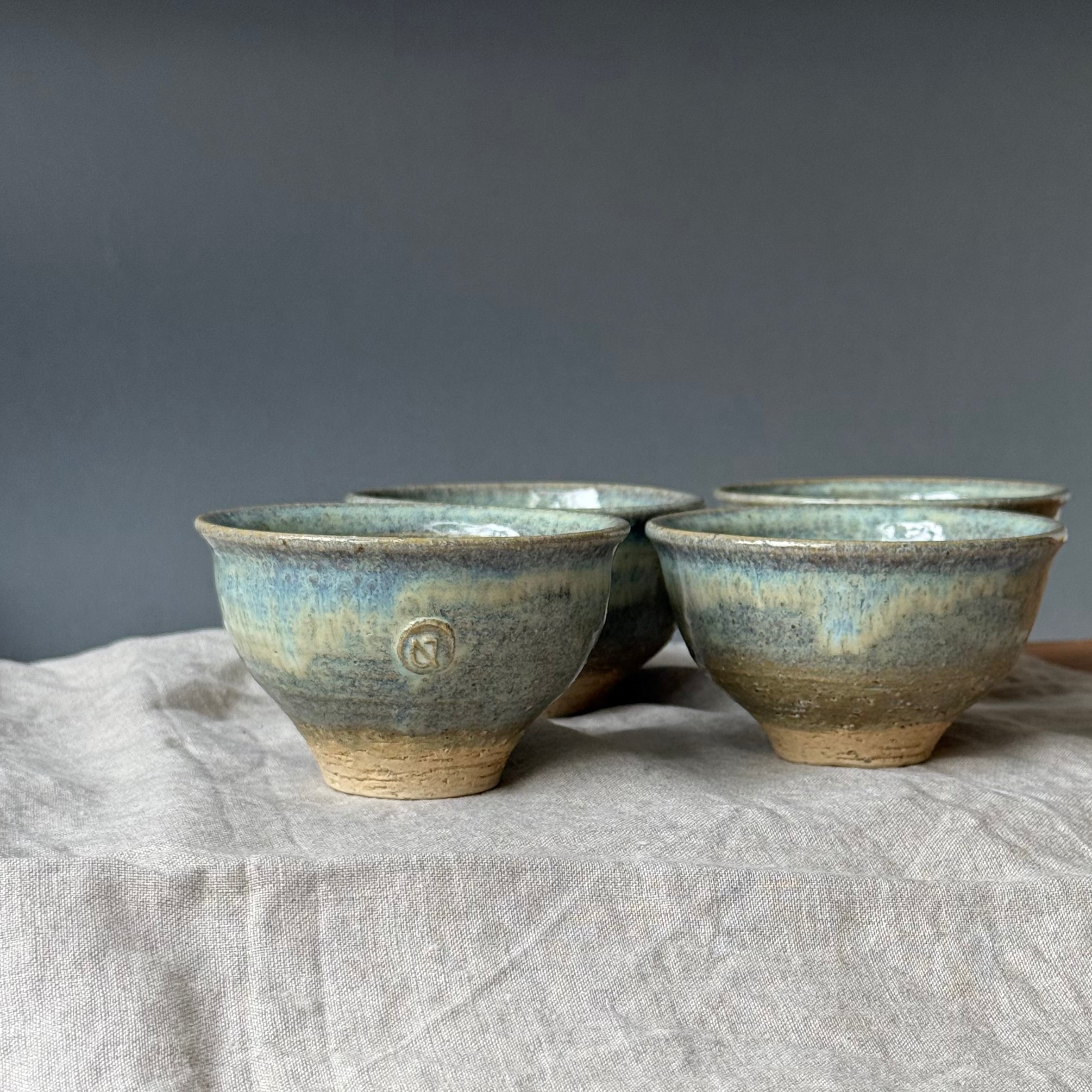 Komplet 4 czarek do ceremonii chanoyu