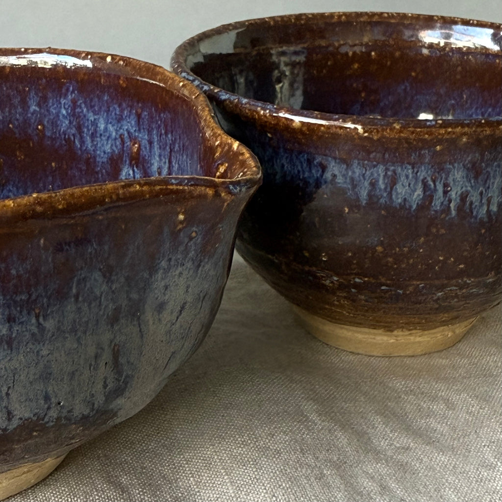 Czarki herbaciane - mame-matchachawan - komplet 2 sztuk - torfowe jezioro”