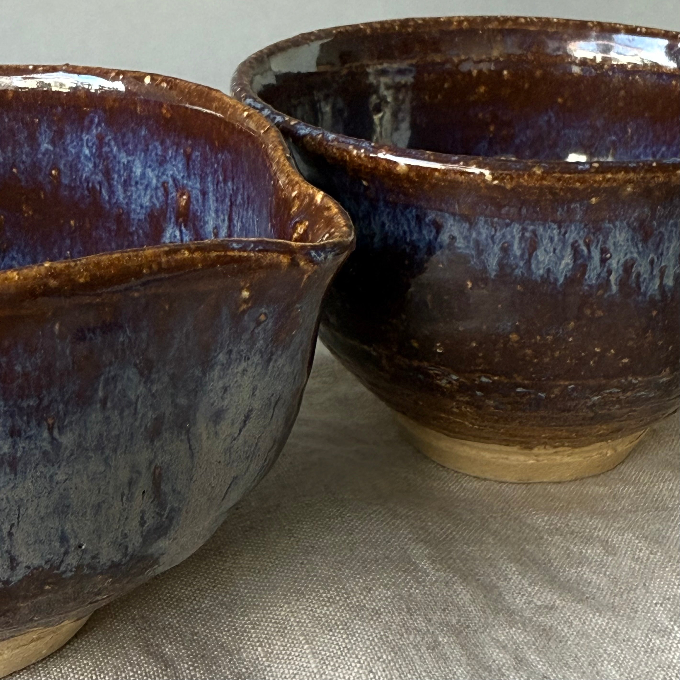 Czarki herbaciane - mame-matchachawan - komplet 2 sztuk - torfowe jezioro”