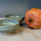 Małe otwarte czarki do ceremonii herbaty - „liść szałwi”