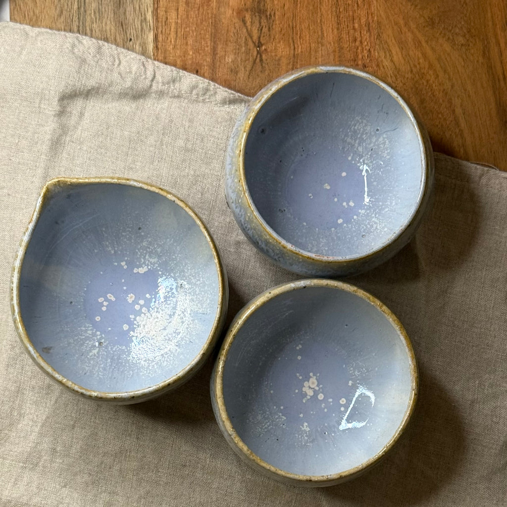 Komplet czarek herbacianych -mame-chawan - „jesienne niebo”