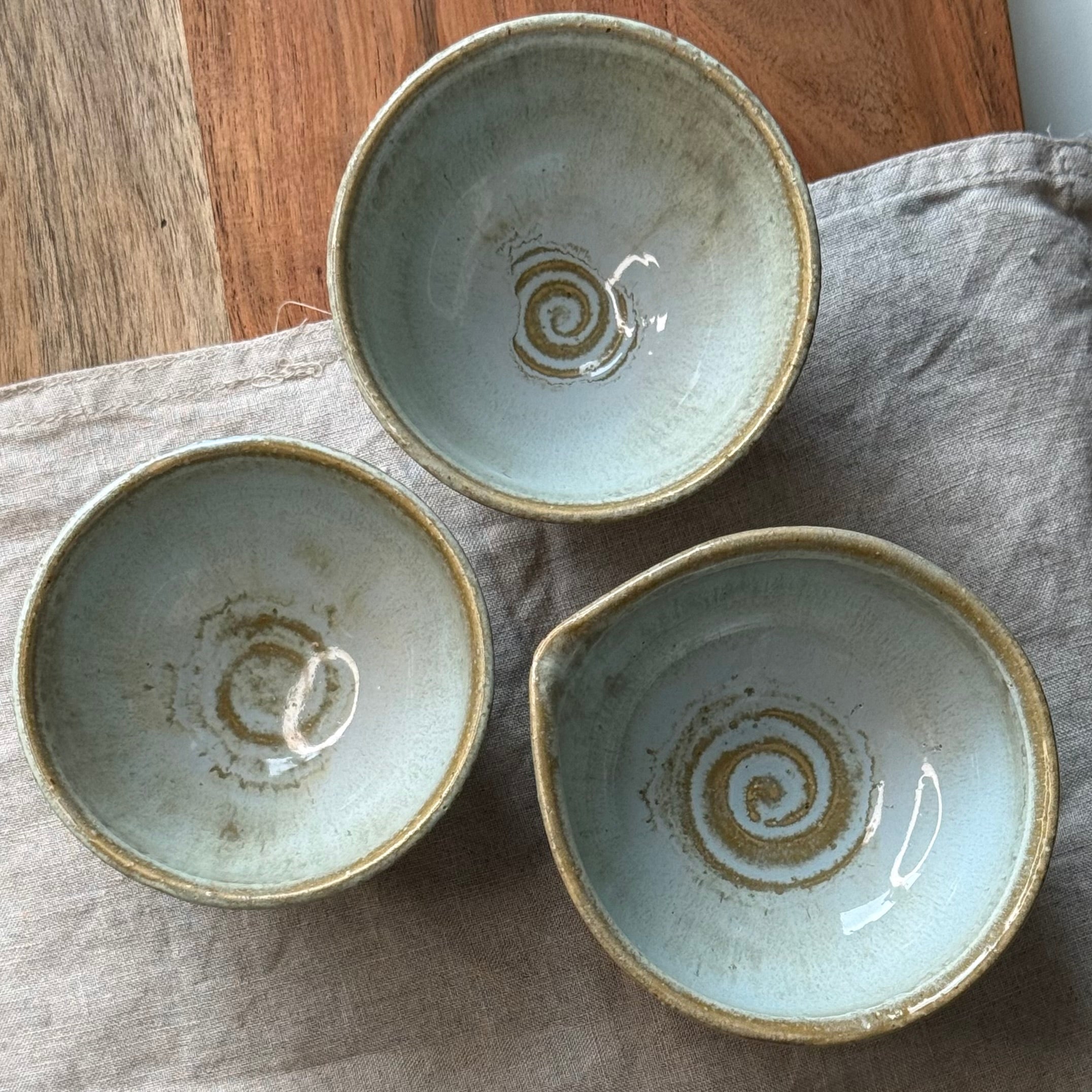 Czarki herbaciane - mame-matchachawan - komplet 3sztuk