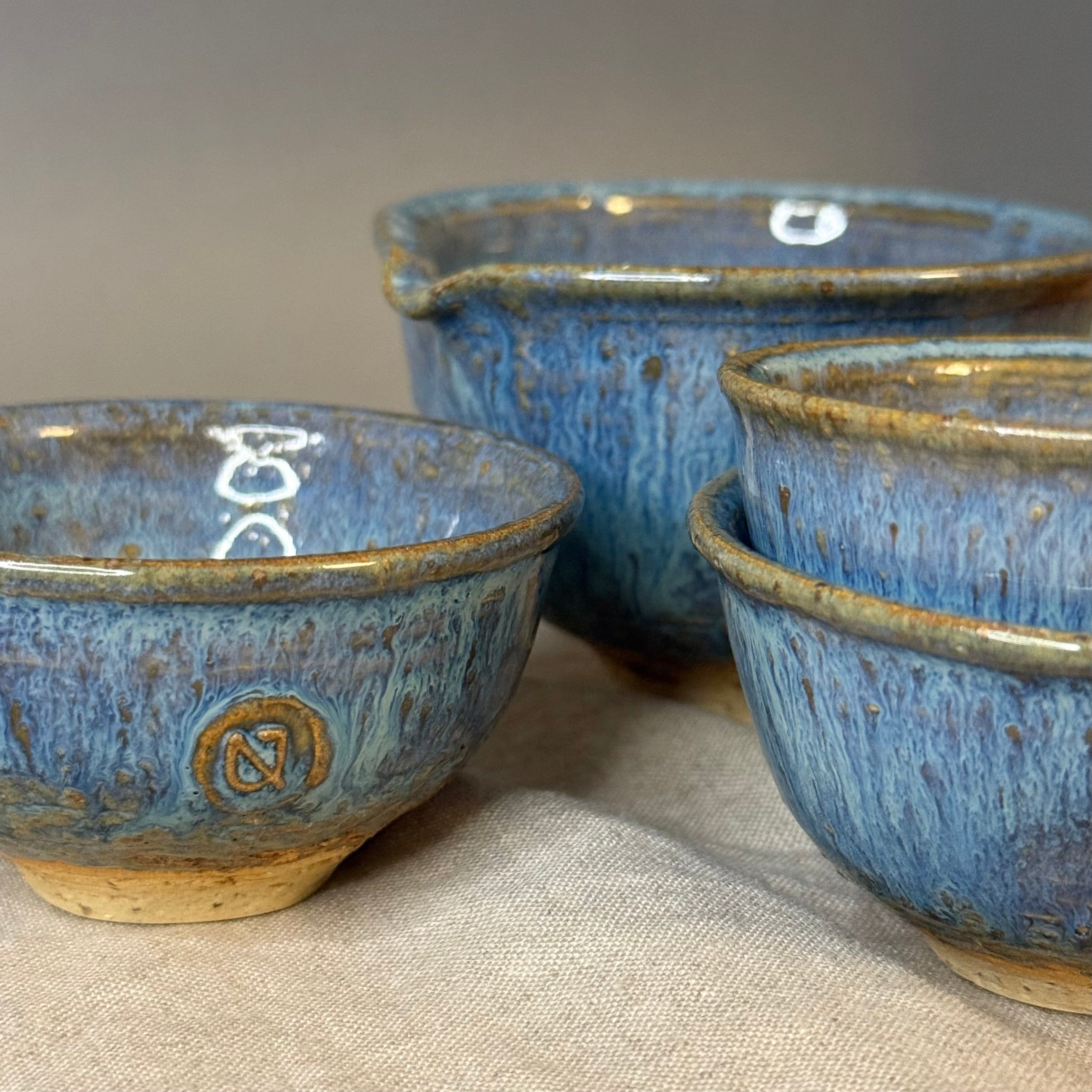 Komplet czarek do ceremonii herbaty - „tafla jeziora”