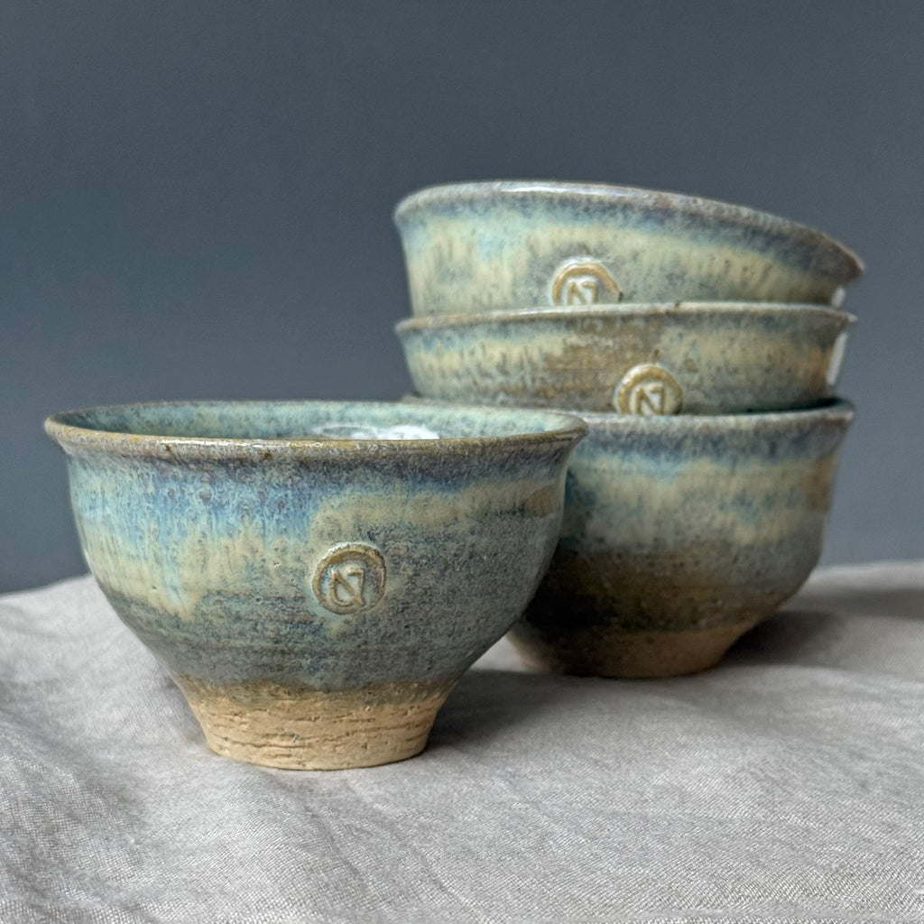 Komplet 4 czarek do ceremonii chanoyu