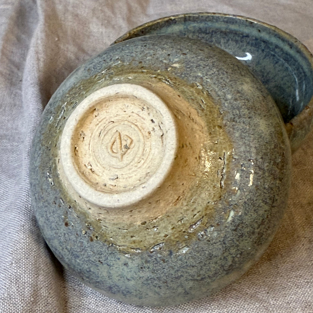 Małe otwarte czarki do ceremonii herbaty - „liść szałwi”