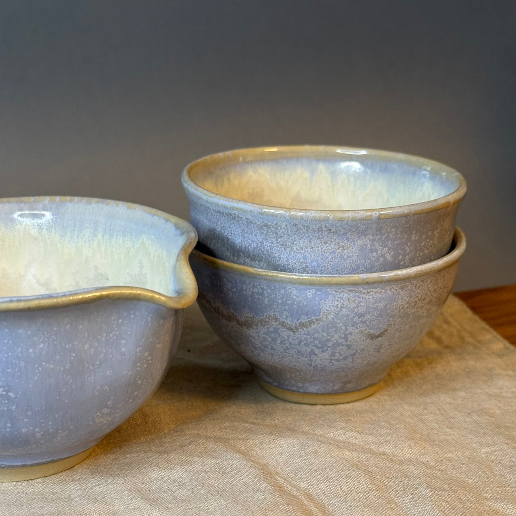 Czarki do ceremonii herbaty - chanoyu - „alabaster”