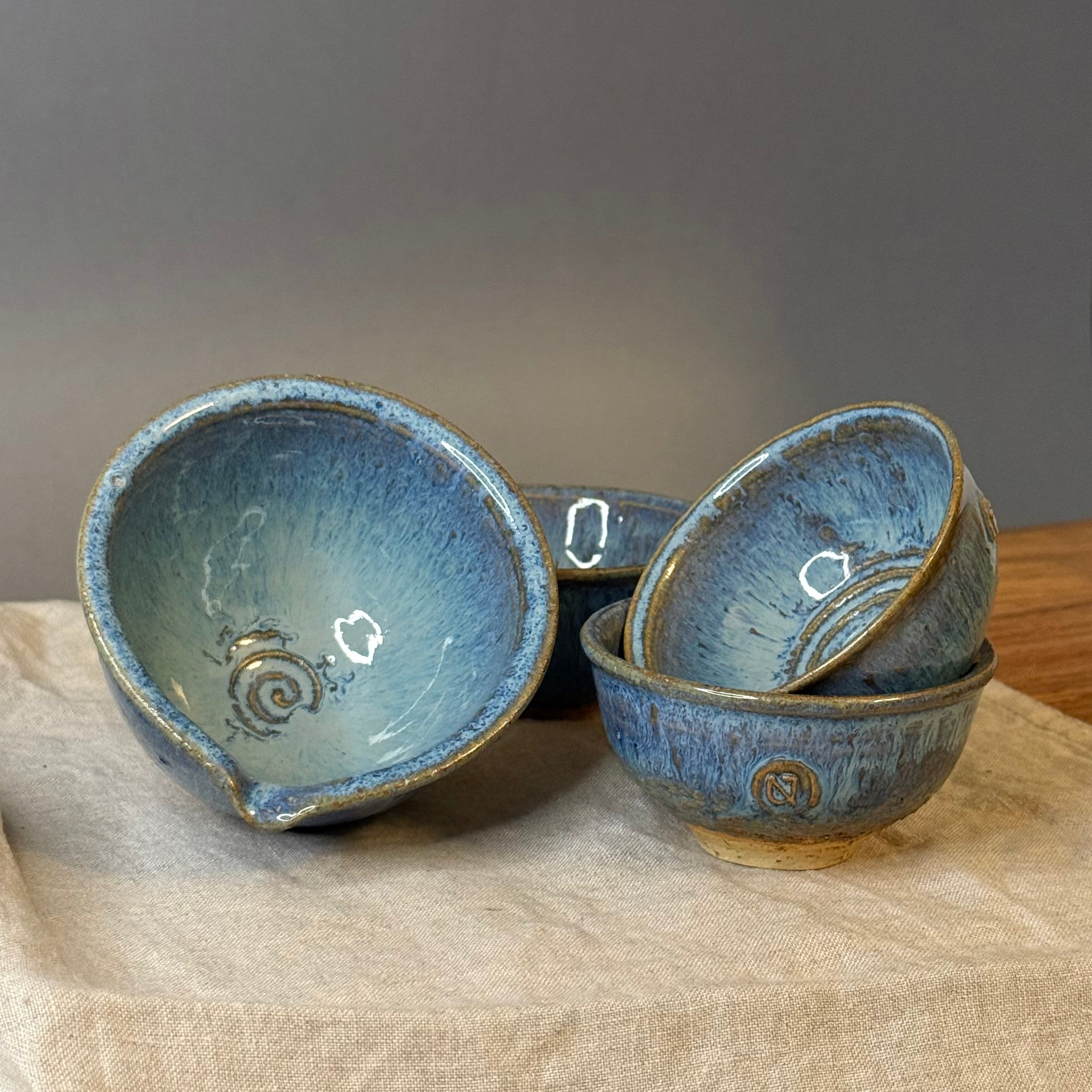 Komplet czarek do ceremonii herbaty - „tafla jeziora”