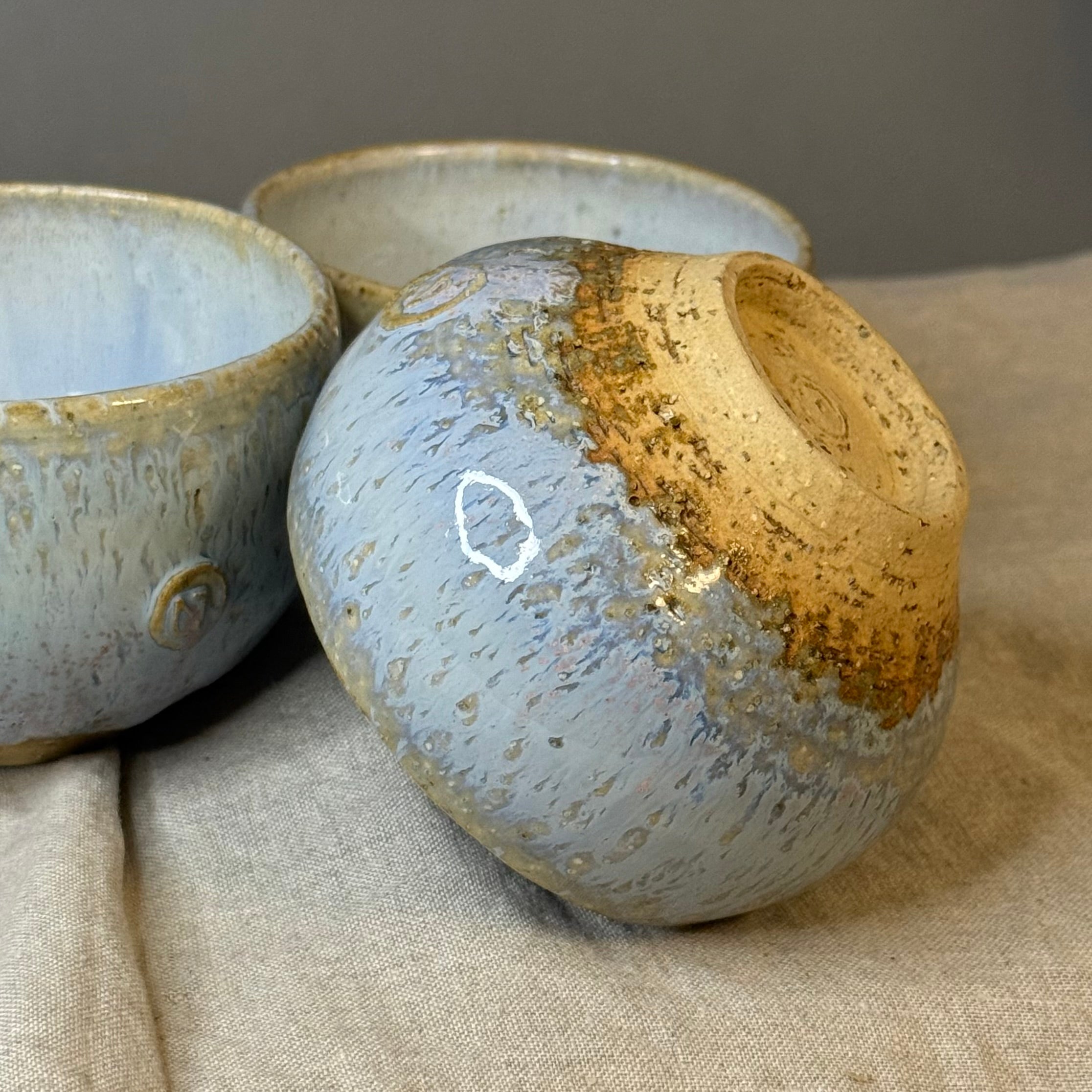 Komplet czarek herbacianych -mame-chawan - „jesienne niebo”