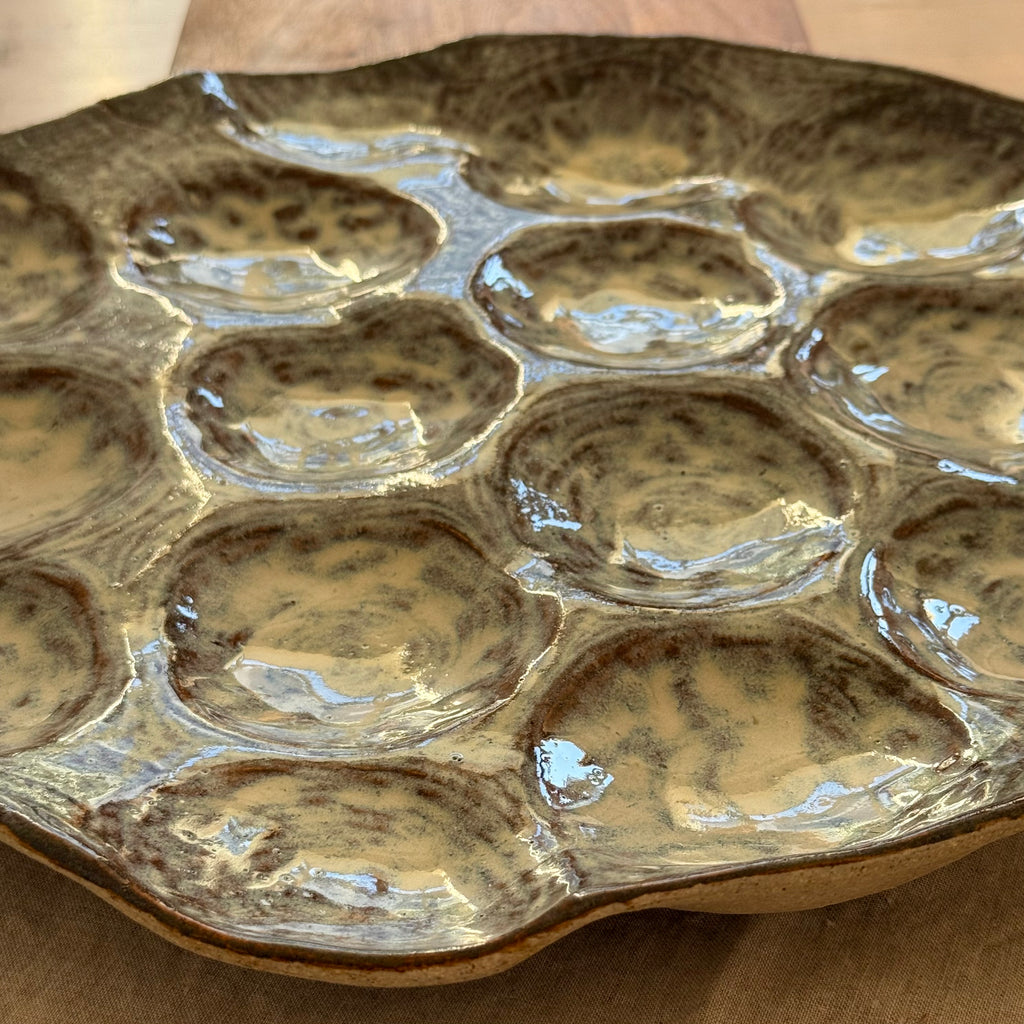 Patera ceramiczna na owoce „Kropla drąży kamień”