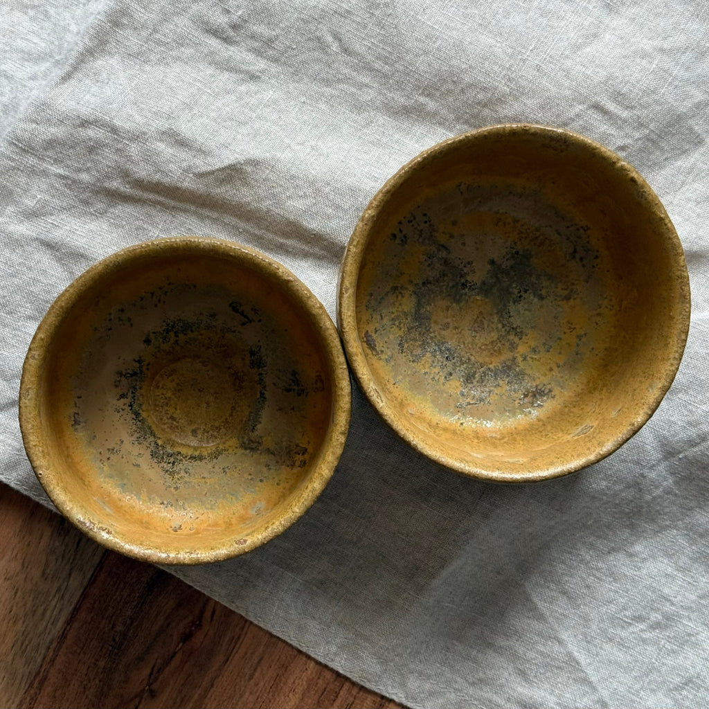 Mame-matchachawan - komplet dwóch czarek do herbaty matcha