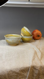 Komplet czarek w kształcie persymony do ceremonii herbaty 3 elementowy