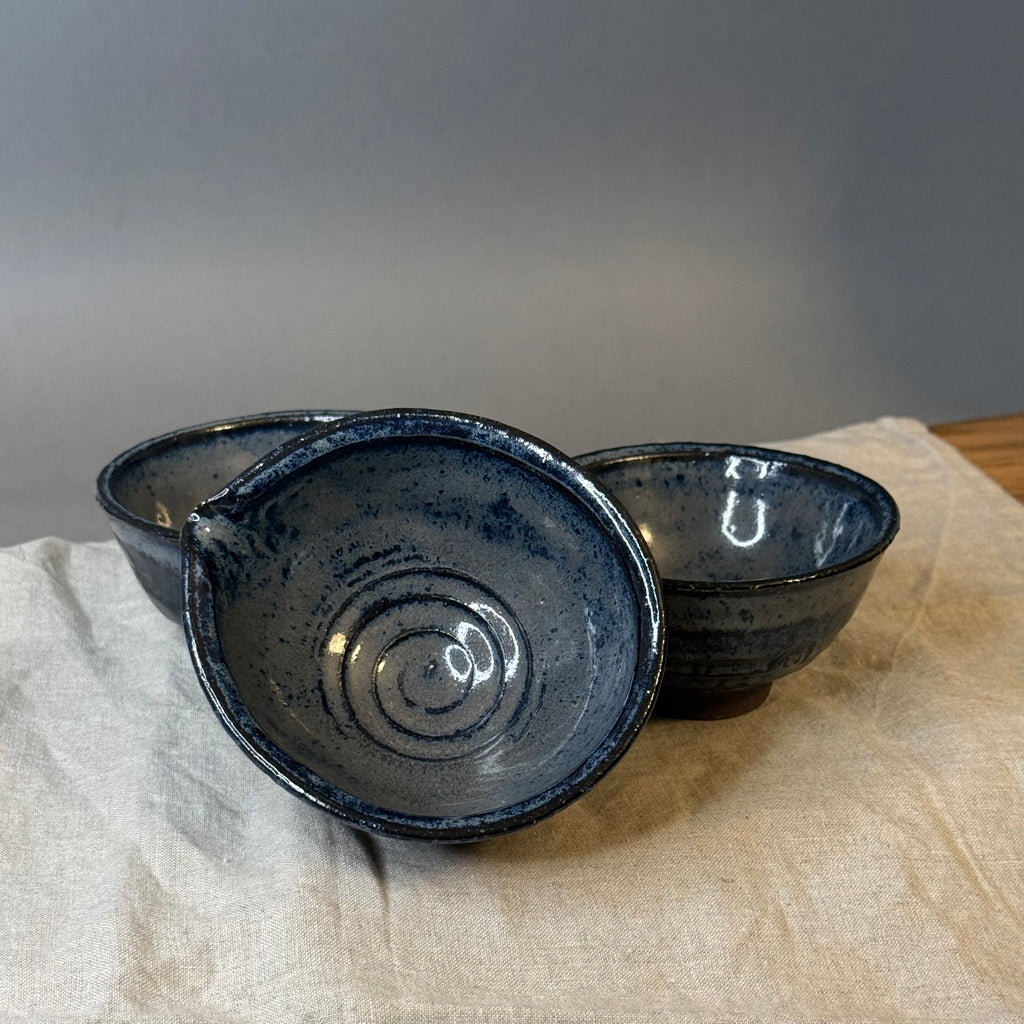 Komplet czarek herbacianych do ceremonii chanoyu - „nocne niebo”