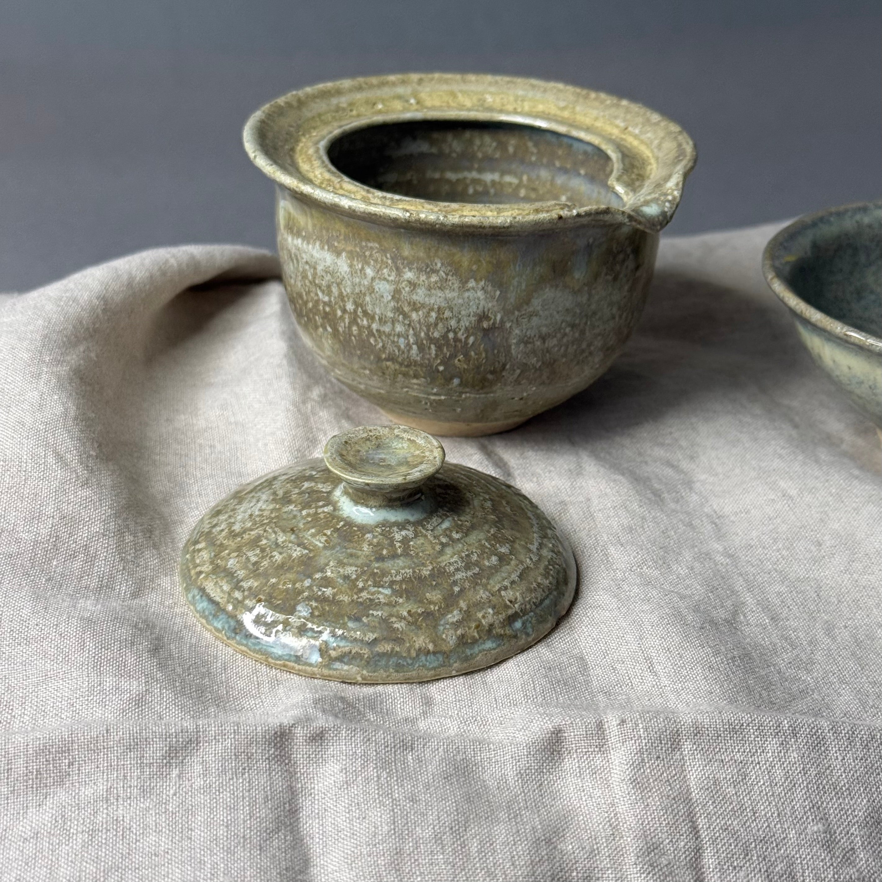 Zestaw herbaciany: gaiwan + 2 czarki