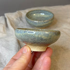 Małe otwarte czarki do ceremonii herbaty - „liść szałwi”