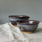 Czarki herbaciane - komplet 2 sztuk - „torfowe jezioro”