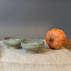 Małe otwarte czarki do ceremonii herbaty - „liść szałwi”