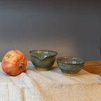 Komplet czarek herbacianych - mame-chawan - „malachitowa łąka”