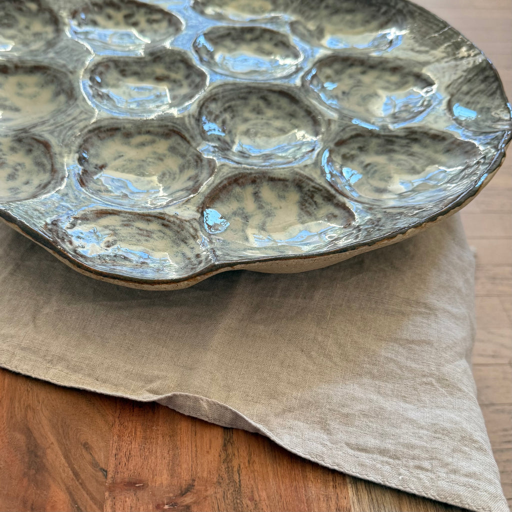 Patera ceramiczna na owoce „Kropla drąży kamień”