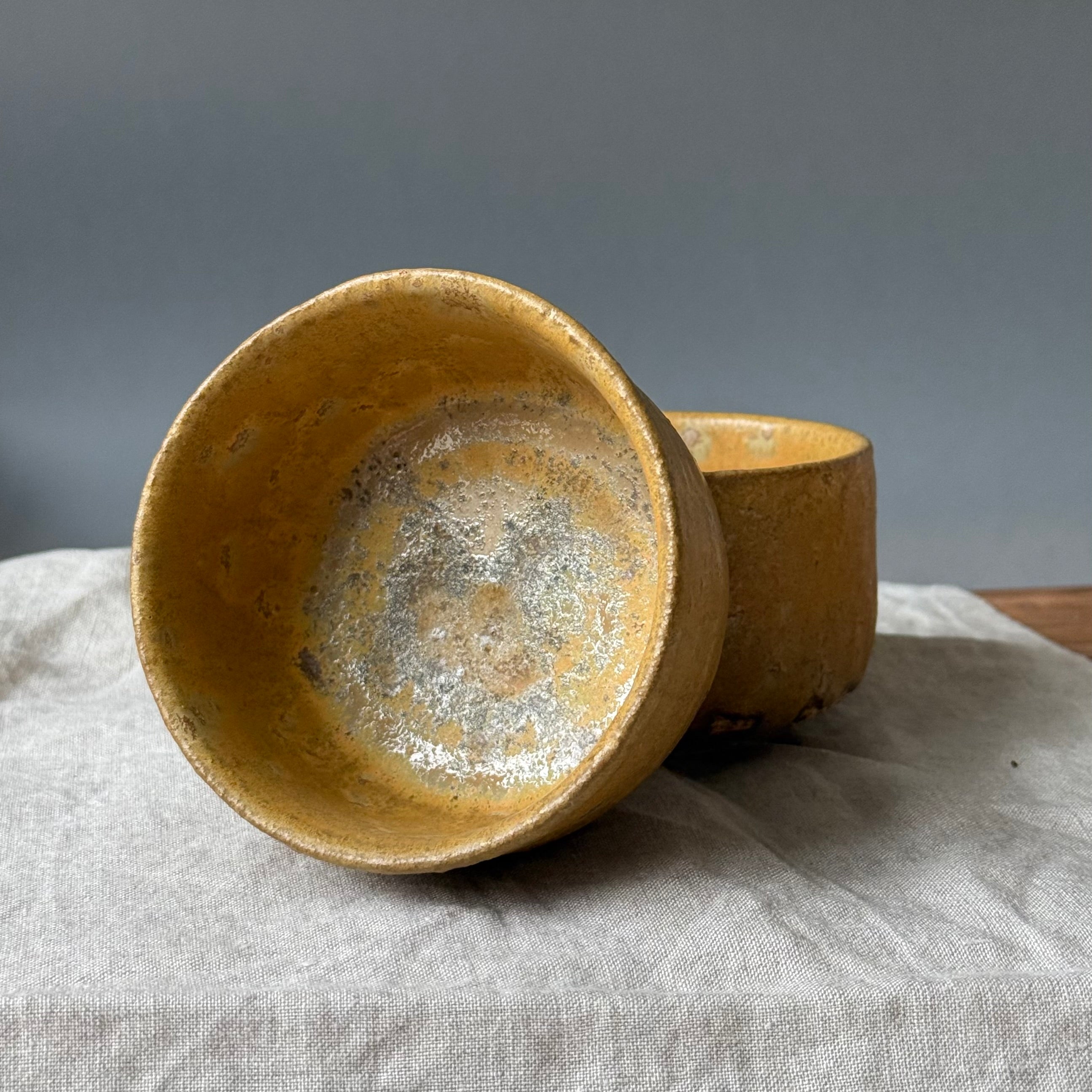 Mame-matchachawan - komplet dwóch czarek do herbaty matcha