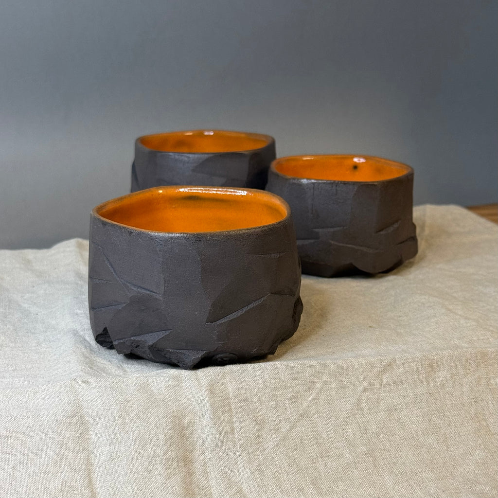 Czarki herbaciane kurinuki pomarańczowe