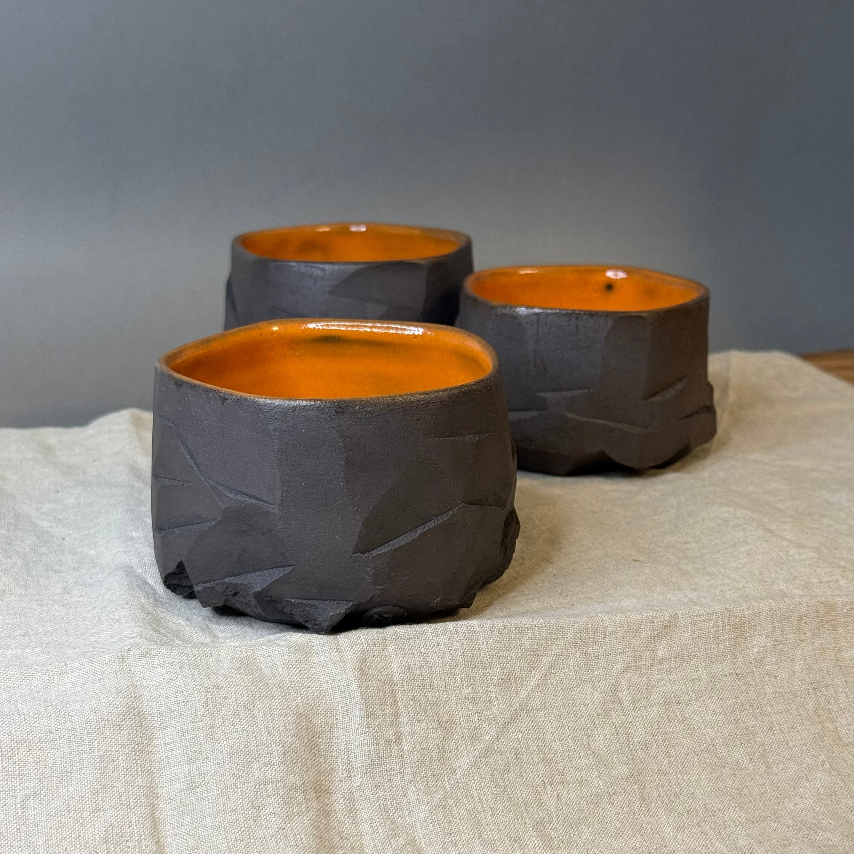 Czarki herbaciane kurinuki pomarańczowe