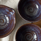 Czarki herbaciane - mame-matchachawan „torfowe jezioro” - komplet 3 elementowy