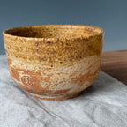 Czarka matchachawan - szkliwo popiołowe - „rdza”