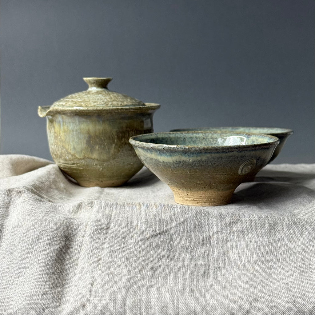 Zestaw herbaciany: gaiwan + 2 czarki