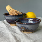 Czarki herbaciane - komplet 2 sztuk - „torfowe jezioro”