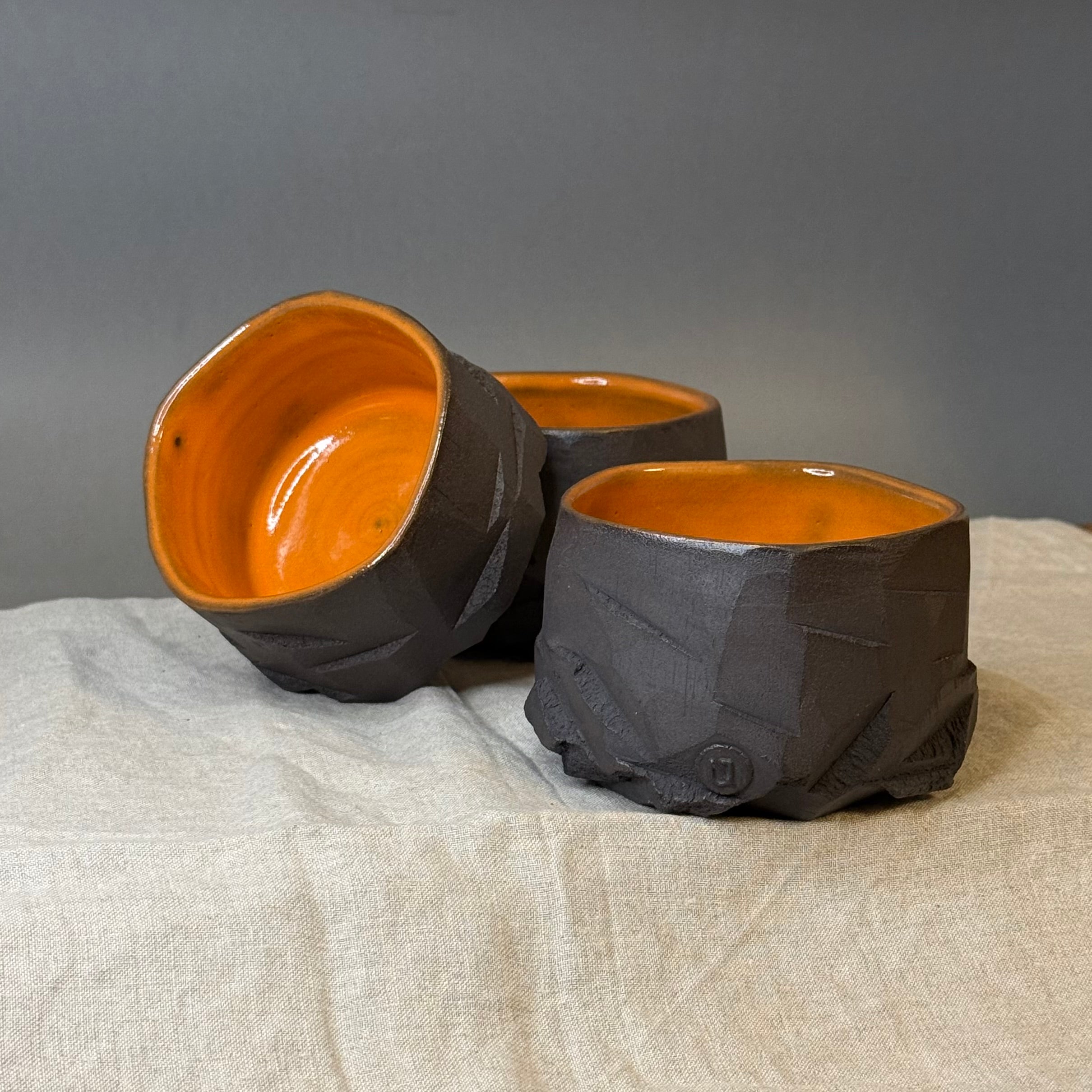 Czarki herbaciane kurinuki pomarańczowe