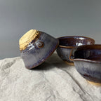 Czarki herbaciane - mame-matchachawan „torfowe jezioro” - komplet 3 elementowy